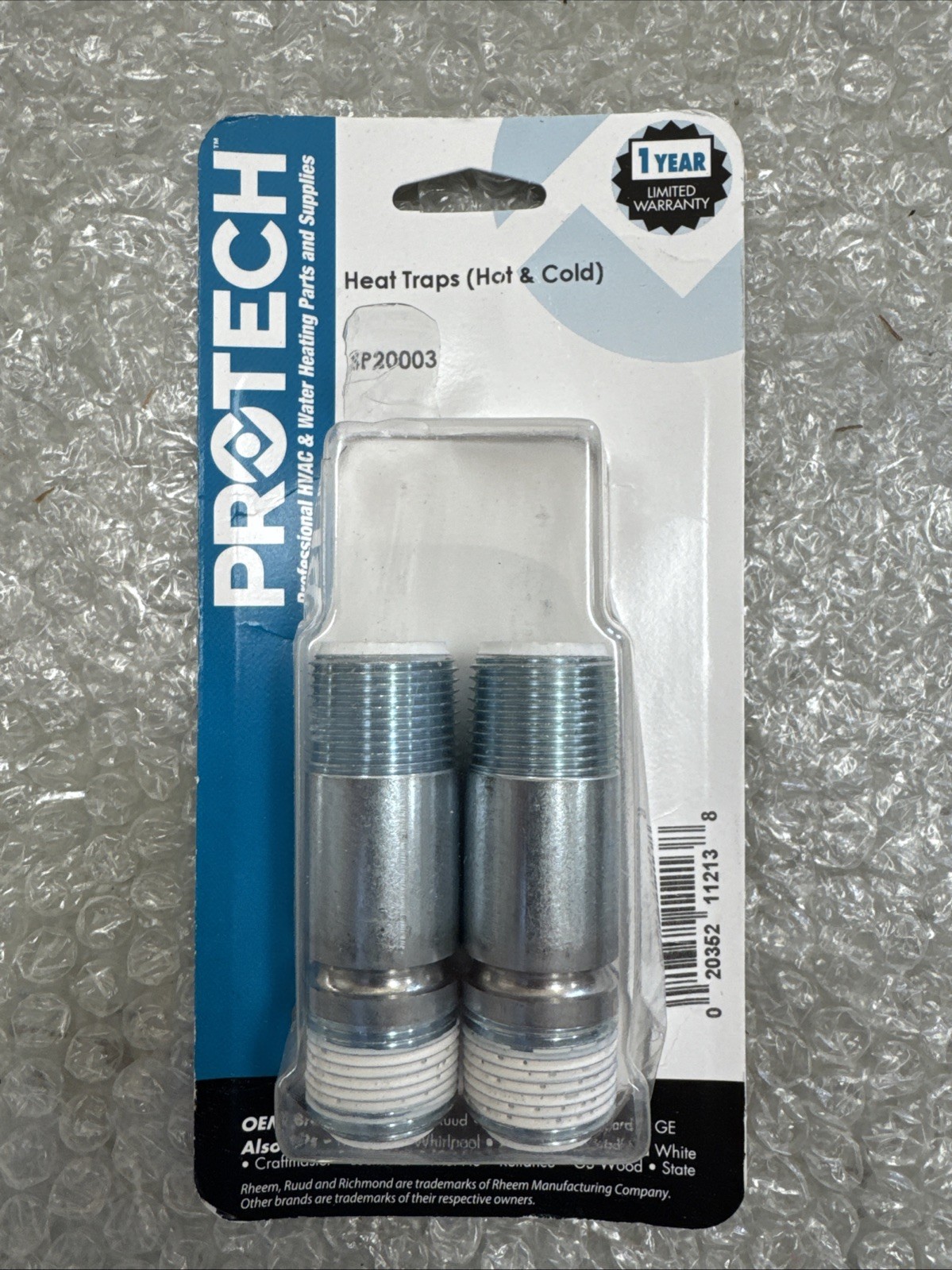 Rheem Water Heater Heat Trap Nipple Kit SP20003 gallery