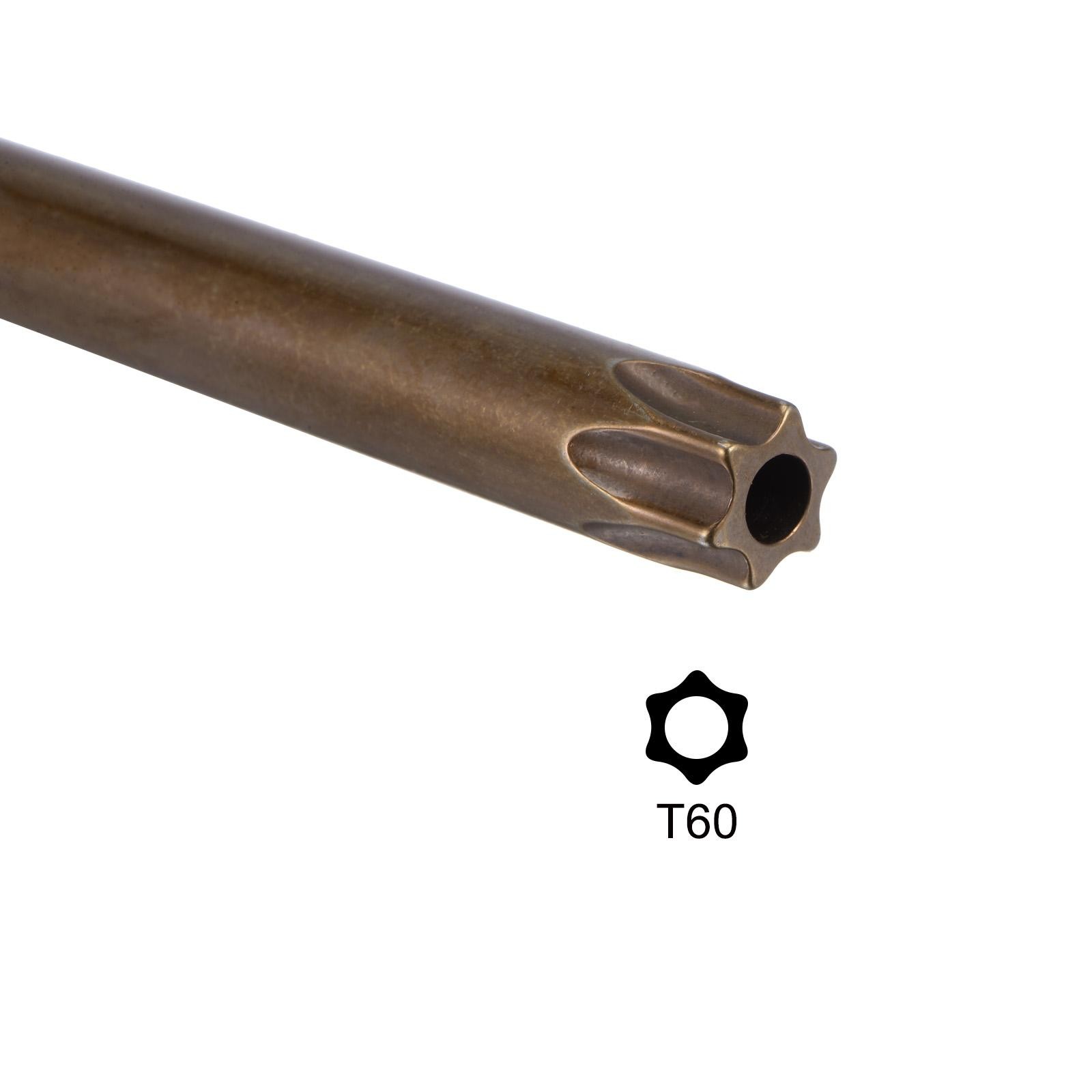 T60 Tamper Proof Torx Star Key Bit Wrench L-Shape 10.24" Long Arm S2 Steel gallery