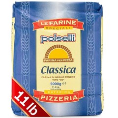POLSELLI Classica, Tipo “00” Double Zero Flour Extra Fine 11 lbs 5 kg Neapolitan