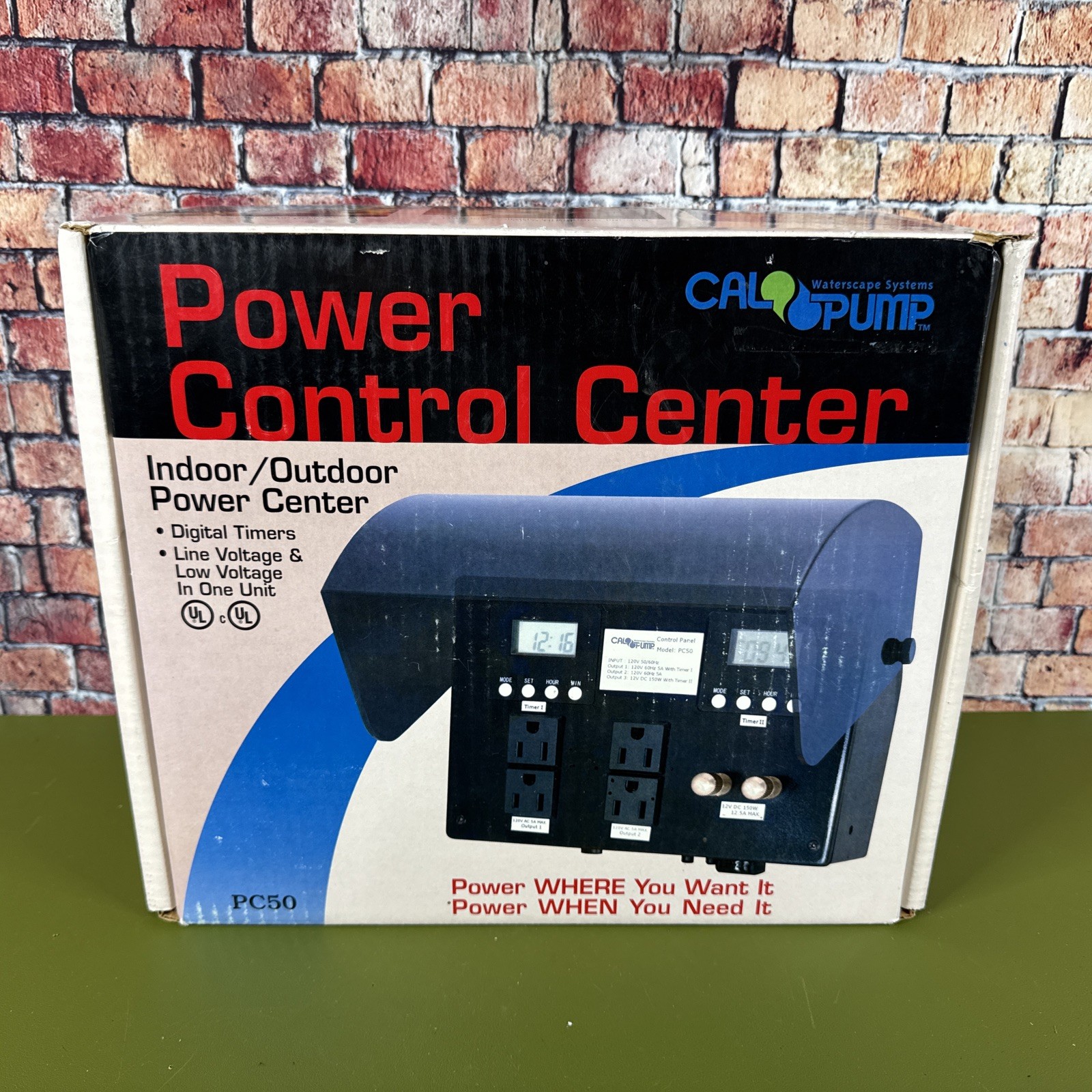 Cal Pump Power Control Panel Center PC50 Landscape Lighting System gallery