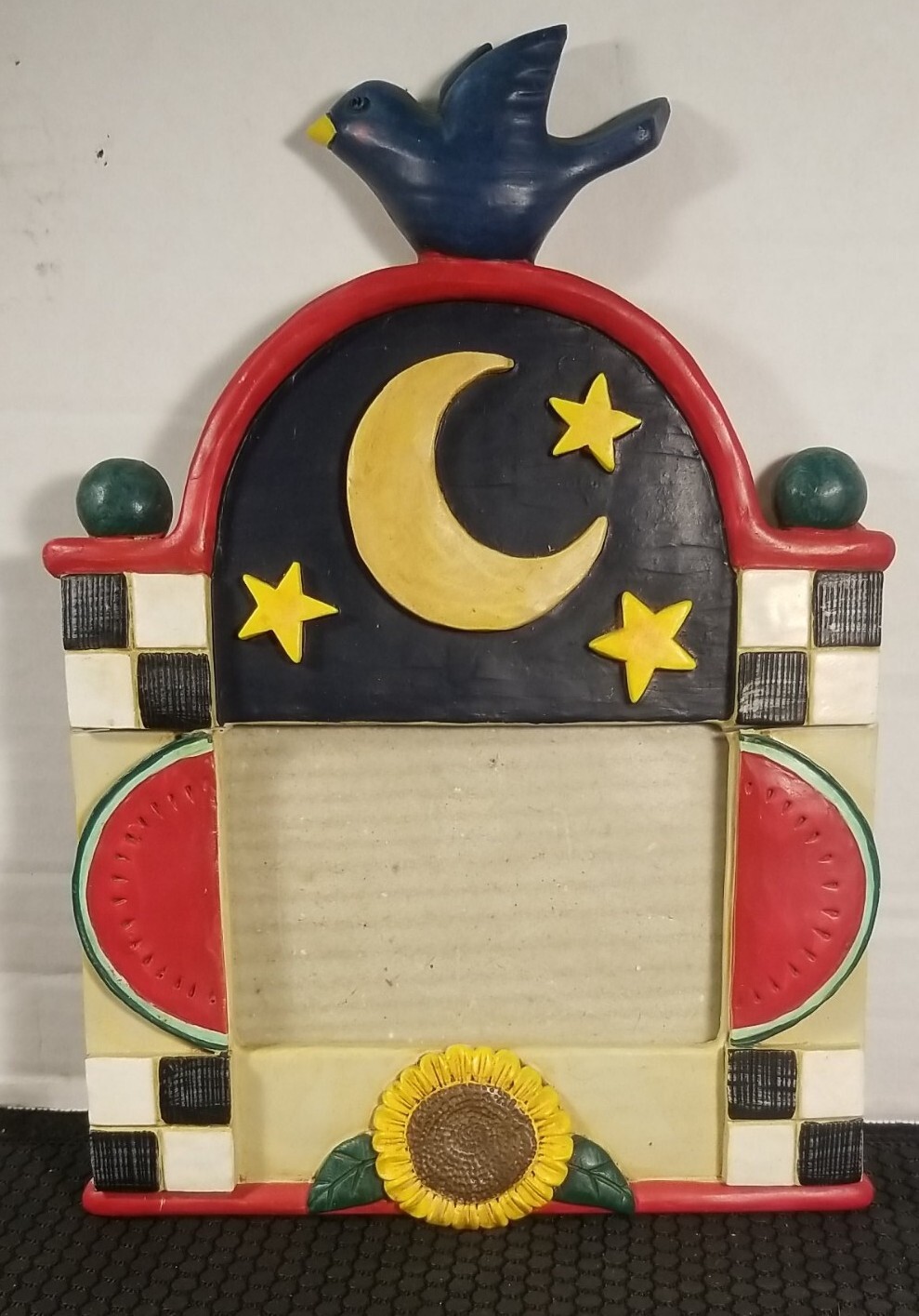 Jim Shore 94 3D Picture Frame for 3"x4" in Glass bird watermelon sunflower moon gallery