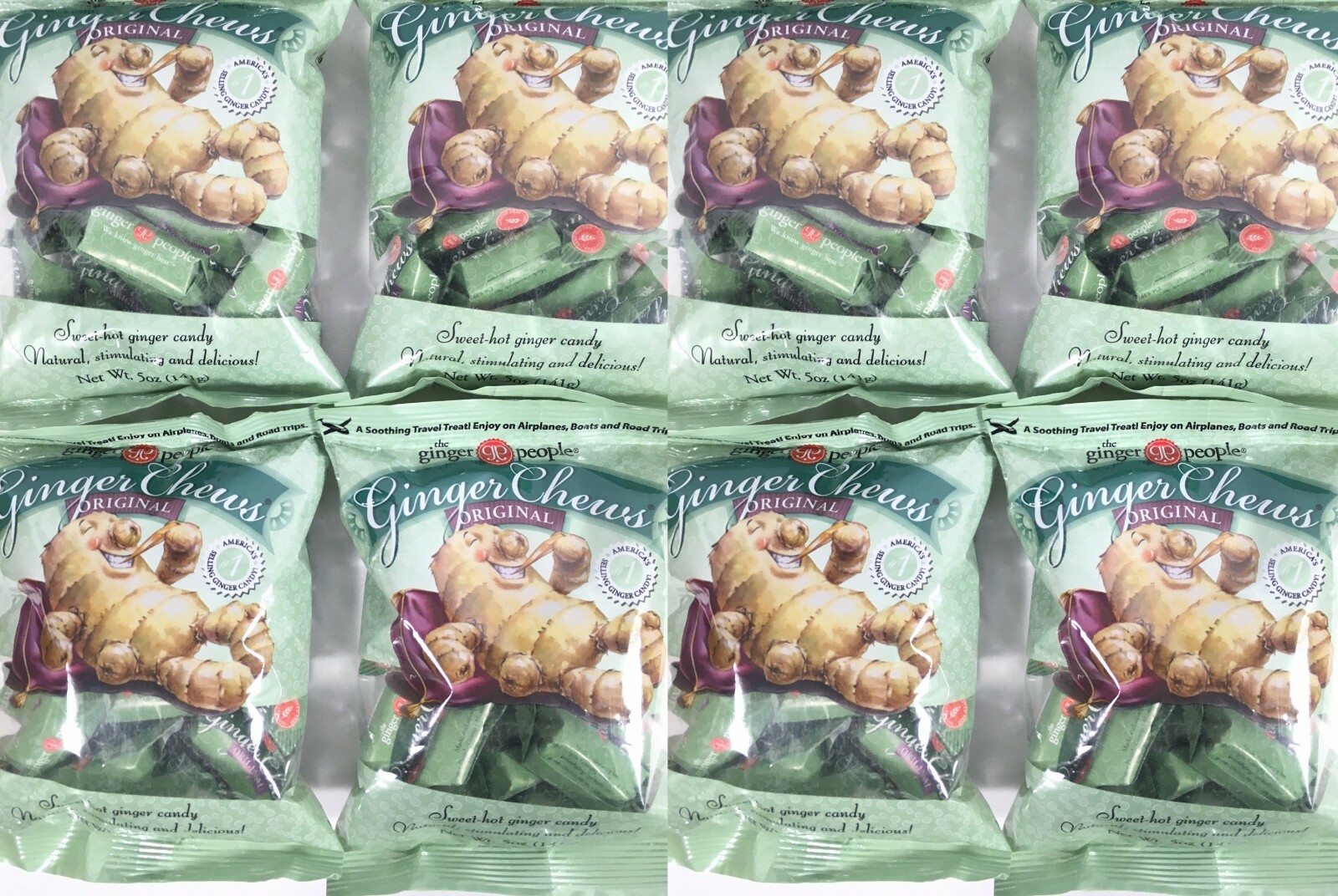 Trader Joe's Ginger Chews THE GINGER PEOPLE 5oz Original 2,4,6,8 Packs You Pick gallery