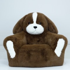 Kungsofa Inflatable Dog Sofa Plush Couch Chair Single for Living Room Kids Room