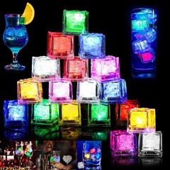Lots Light Up Ice Cubes Color Changing Led Ice Cubes for Drinks Glow in the Dark