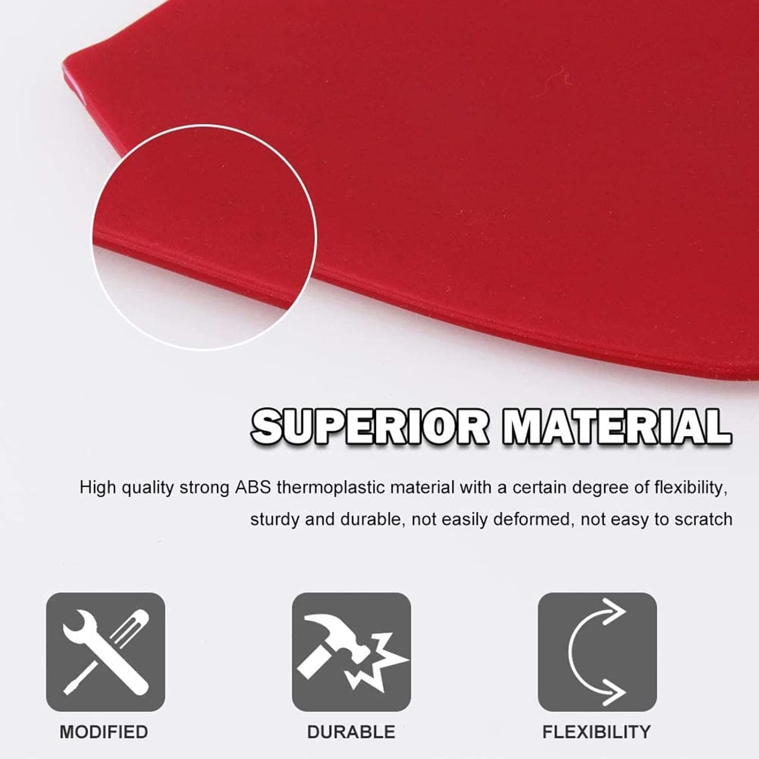 Car Mud Flaps Universal Fit Red Splash Guards (4 Pack) Fender, with Color: Red gallery