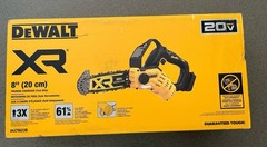 DEWALT DCCS623B 20V MAX BRUSHLESS LI-ION 8″ PRUNING CHAINSAW BRAND NEW SEALED!