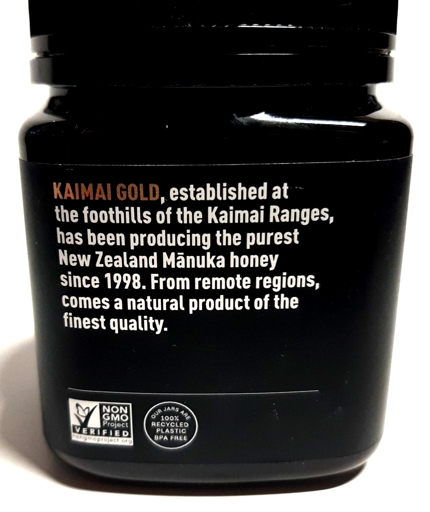 KAIMAI GOLD MANUKA HONEY RAW MULTIFLORAL 40+ MGO 250g 8.82oz Non GMO New Zealand gallery