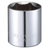 WESTWARD 53YU19 Socket, Steel, Chrome, 1 1/4 in 53YU19 gallery