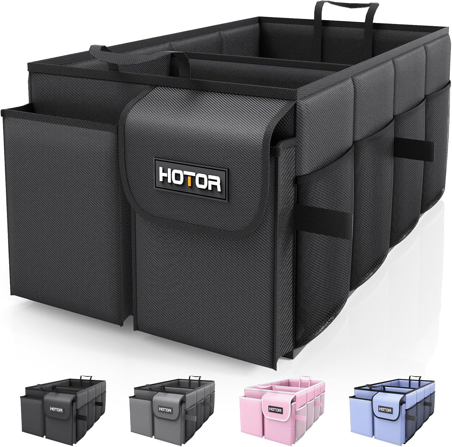 HOTOR Trunk Organizer - Car Organizer, Foldable Trunk organizer for SUVs gallery