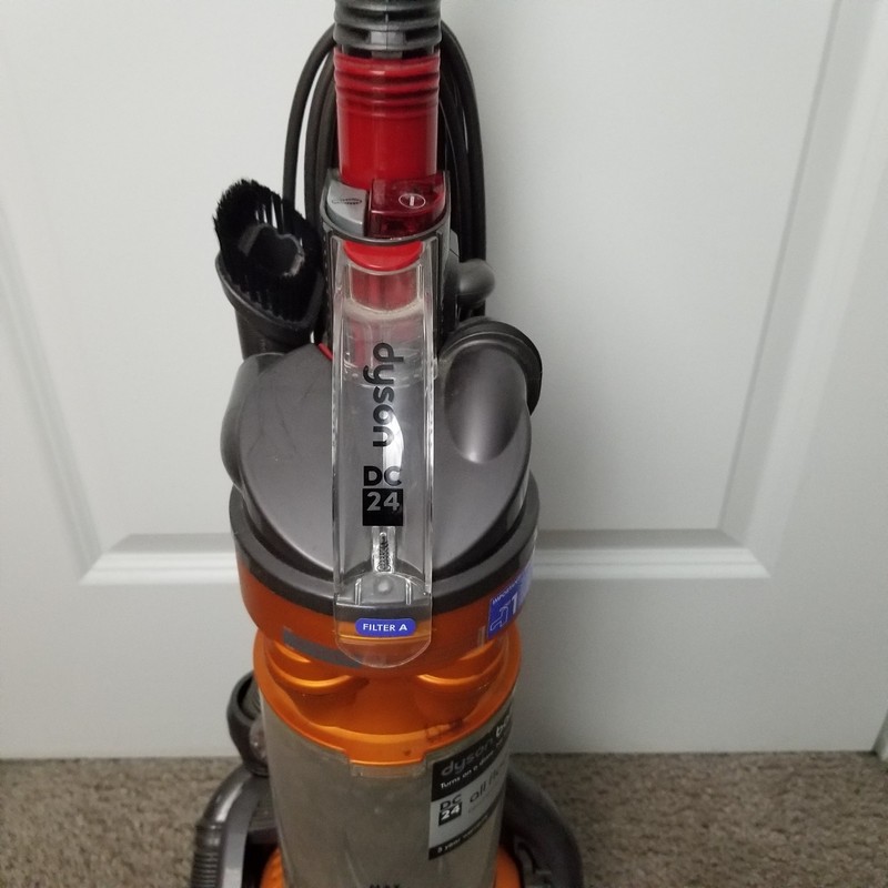 Dyson DC24 Multi Floor Small Roller Ball Vacuum Cleaner Orange Tested - READ gallery
