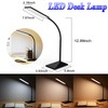 72LED Desk Lamp Flexible Touch Sensor 12W LED Reading Dimmable Lamp Night Light gallery