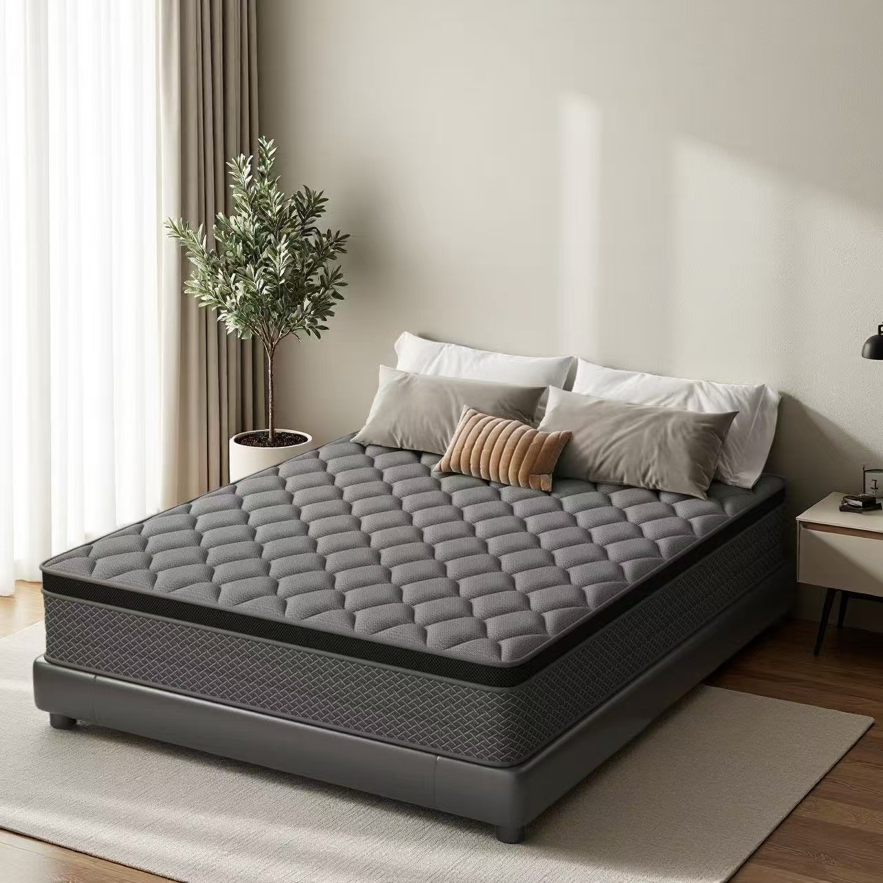 10" Full Size Memory Foam &Spring Hybrid Mattress Bed In a Box gallery