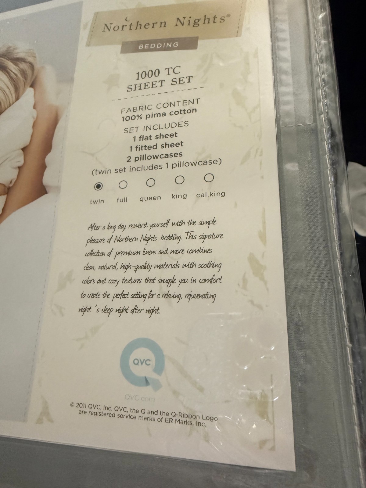 Northern Nights Three Piece 1000 Thread Count Twin Sheet Set Grey gallery