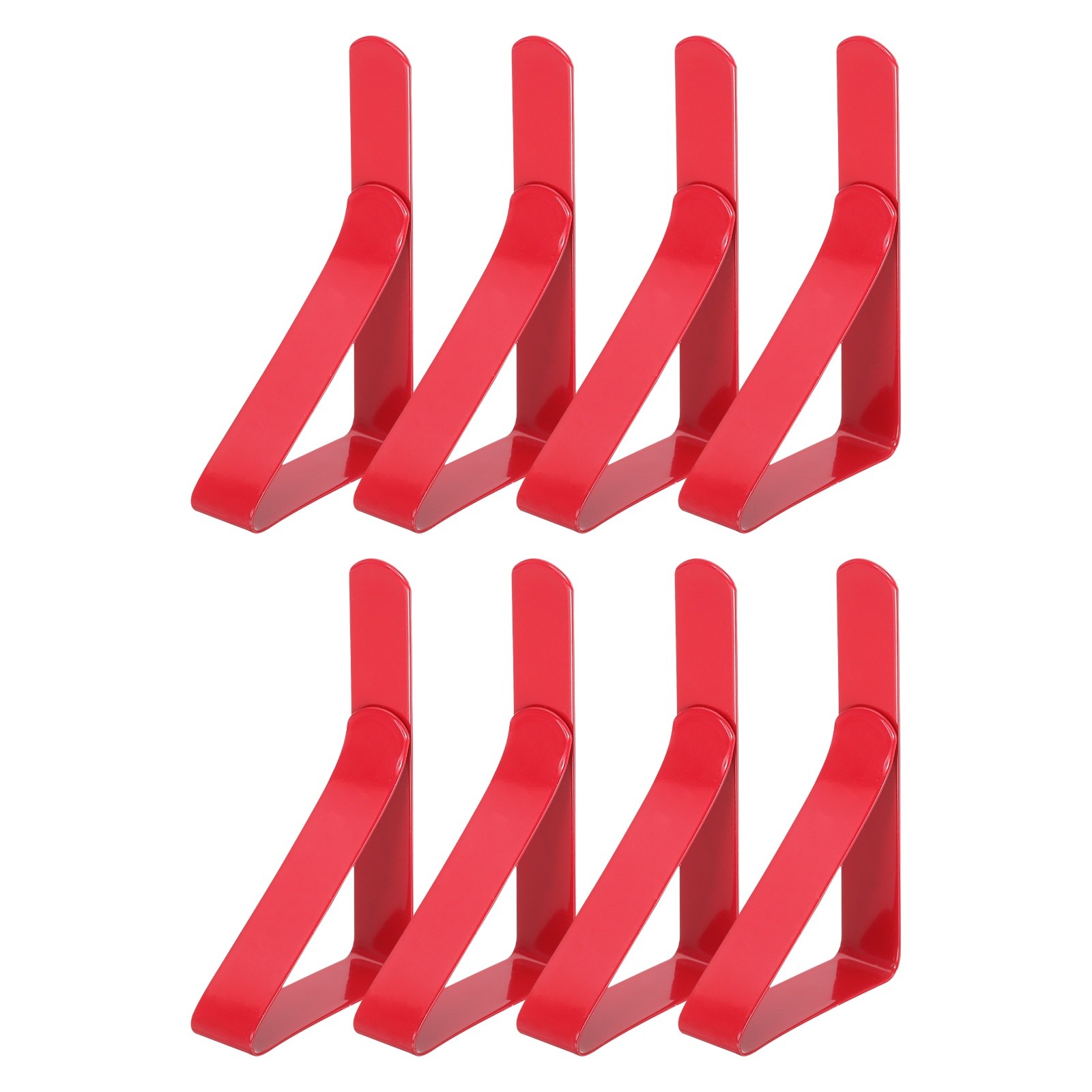8 Pack Tablecloth Clips, 2.95" x 1.77" Table Cloth Cover Clamps, Red gallery