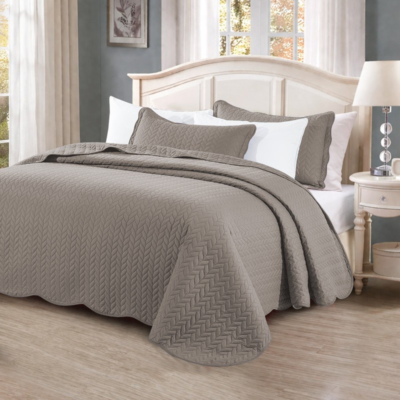 Luxury Cooling Bedspread Set Lightweight Quilted Coverlet Premium Quality King gallery