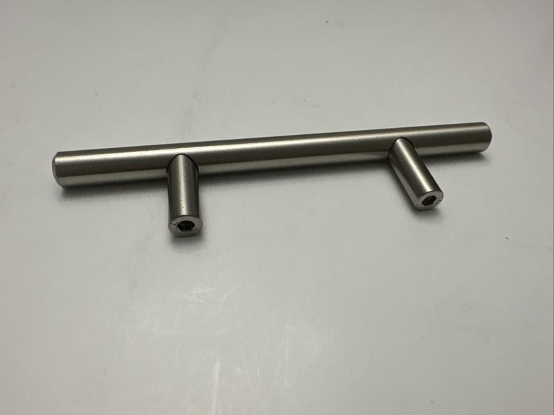 Jamison Collection J224-SN Contemporary Bar Cabinet Drawer Pull 6"L 3" centers gallery
