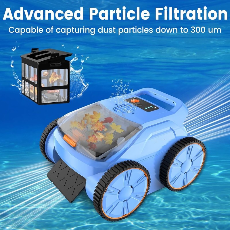 CORDLESS Robotic Pool Cleaner, Pool Vacuum for Inground Pools (2025 Upgraded) gallery