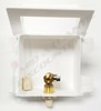 White Plastic Ice Maker Outlet Box OB-807-T-LL w/ 1/2" CPVC x 1/4" Comp Valve gallery