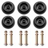 6Pcs Mower Deck Wheels Kit Fits Exmark 103-3168 116-9981 Kubota Anti Scalp Wheel gallery