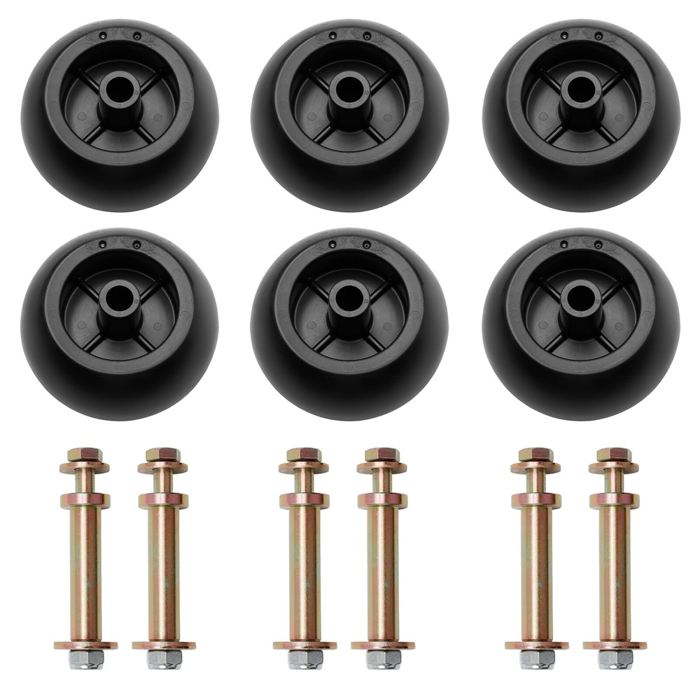 6Pcs Mower Deck Wheels Kit Fits Exmark 103-3168 116-9981 Kubota Anti Scalp Wheel