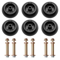 6Pcs Mower Deck Wheels Kit Fits Exmark 103-3168 116-9981 Kubota Anti Scalp Wheel