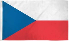 “CZECH REPUBLIC” flag 2×3 ft polyester banner sign Czechia EU UN