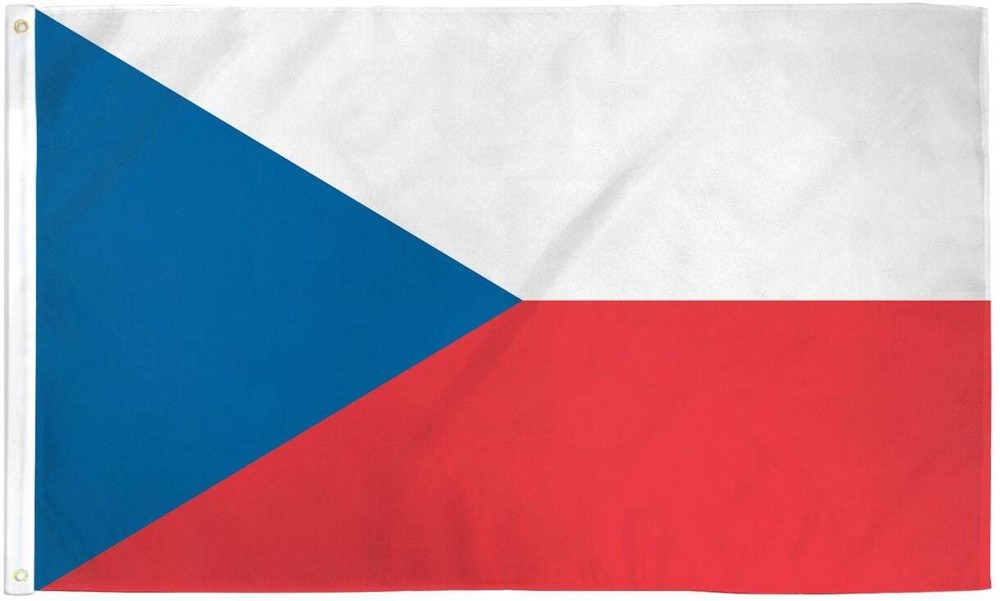 "CZECH REPUBLIC" flag 3x5 ft polyester banner sign Czechia EU UN United Nations