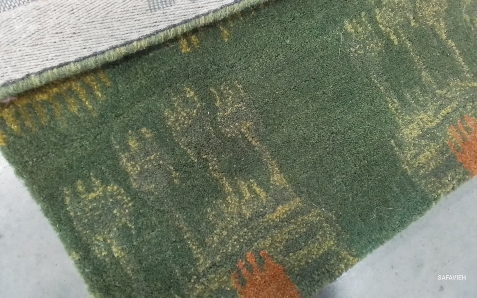 OLIVE GOLD 6'-0" x 6'-0" Broken Thread Rug, Reduced Price 1172780232 IKT464B-6SQ gallery