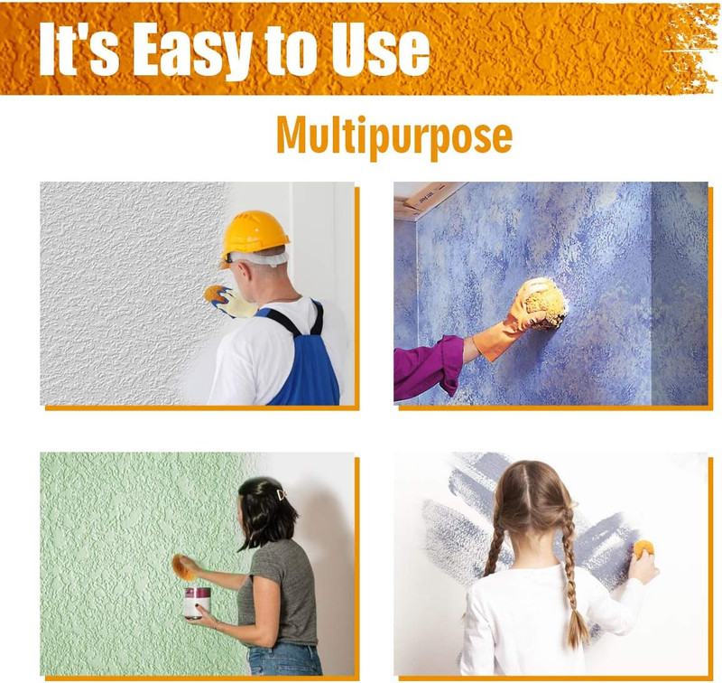 Knockdown Texture Sponge for Wall and Drywall Patch/Repair - Home Decor DIY Pain gallery