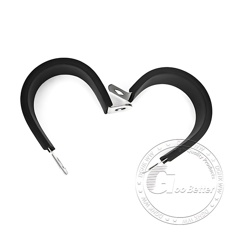 Rubber Lined P Clips Cable Mounting Hose Pipe Clamp 6mm-200mm A2 Stainless Steel gallery