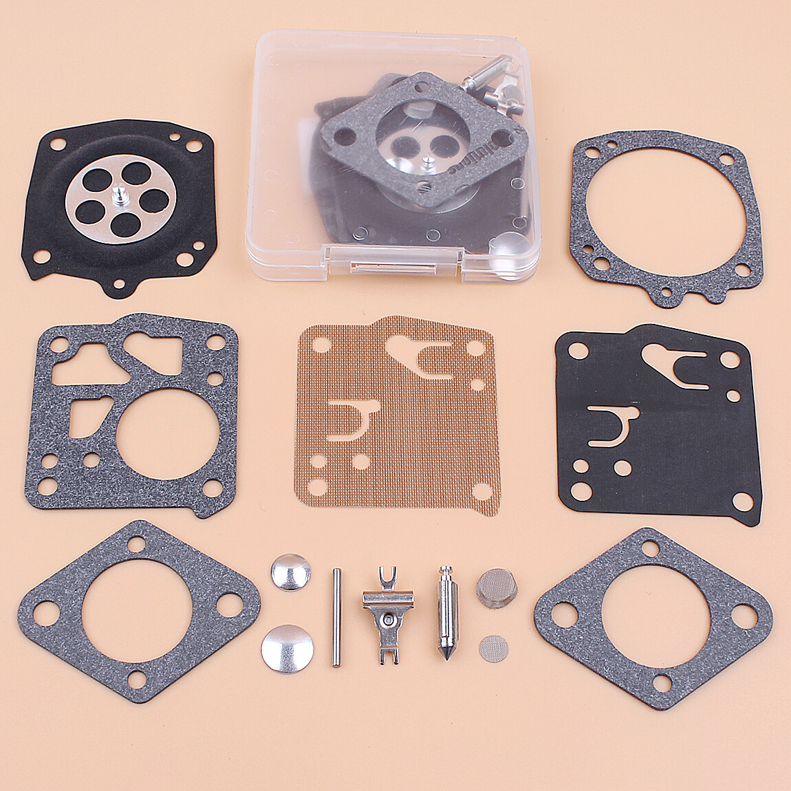 Carburetor Repair Kit For Jonsered 49SP 50 51 52 66E 60 62 Tillotson Carb HS-21D gallery