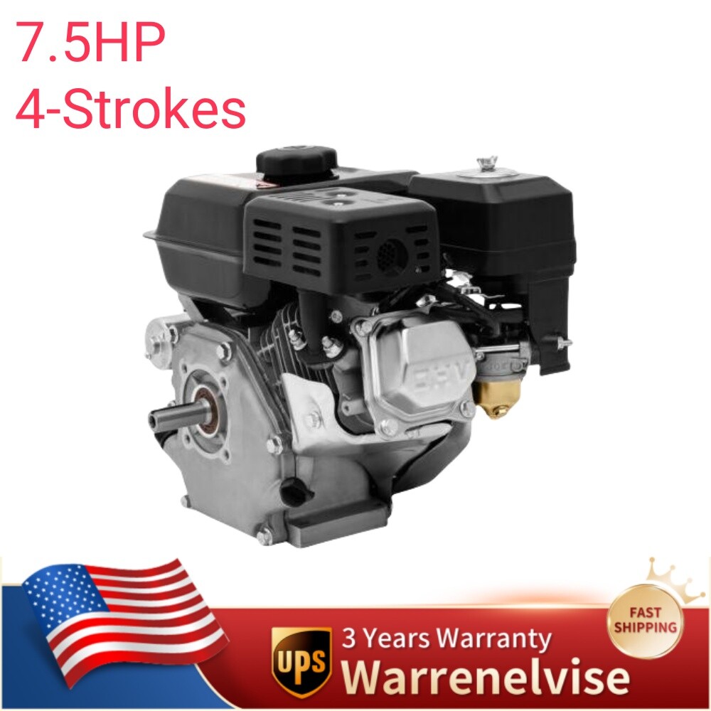 Upgrade Version Gas Engine 7 5 HP 4 Stroke Electric Start Horizontal Go Kart