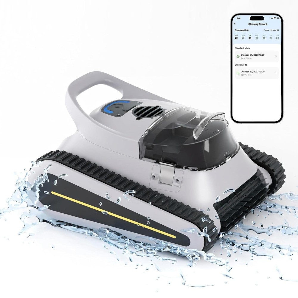 Pool Vacuum for Inground Pools, Cordless Robotic Pool Cleaner, Pool Vacuum