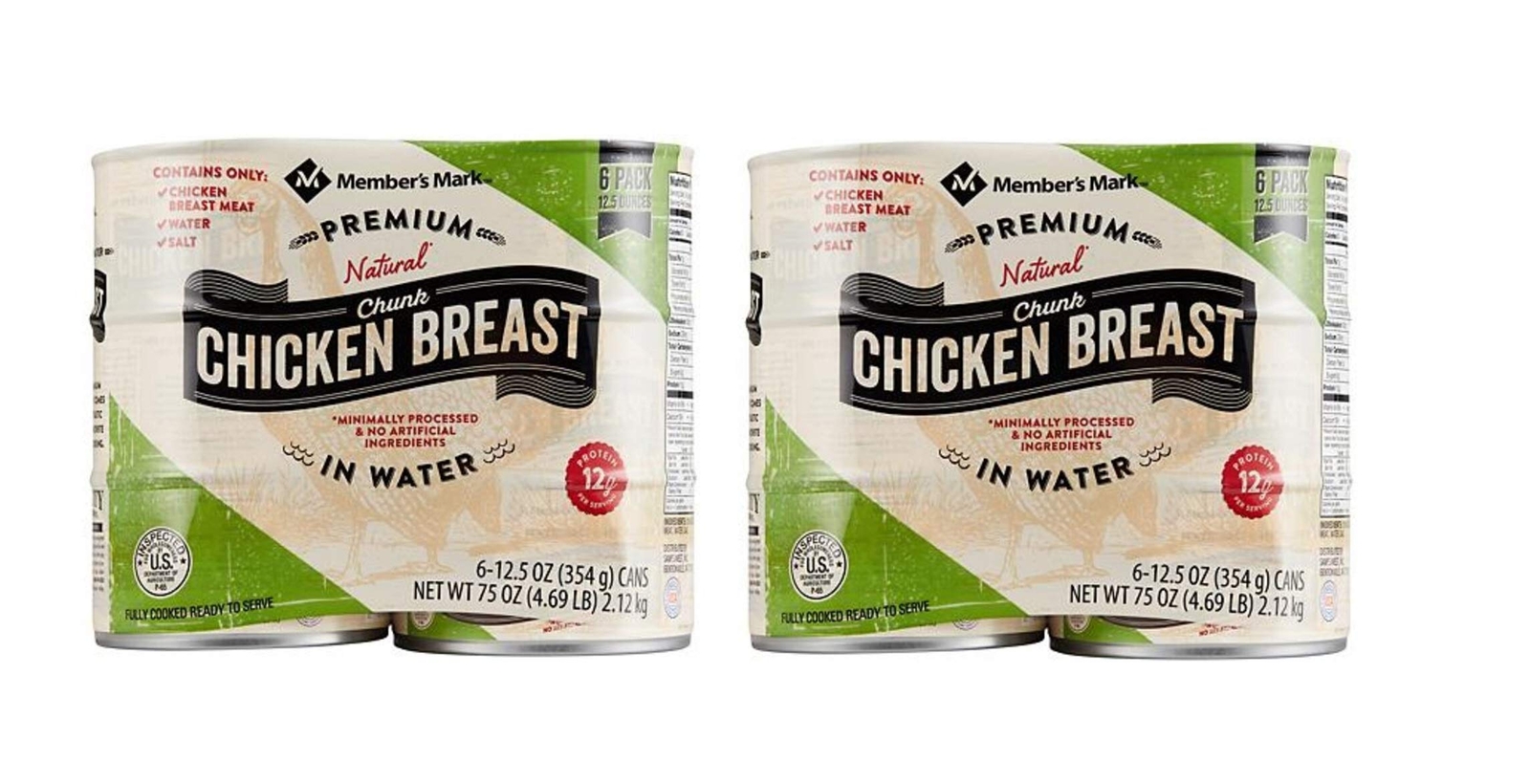 Member's Mark Premium Chunk Chicken Breast (12.5 Ounce, 6 Count) Pack of 2 gallery