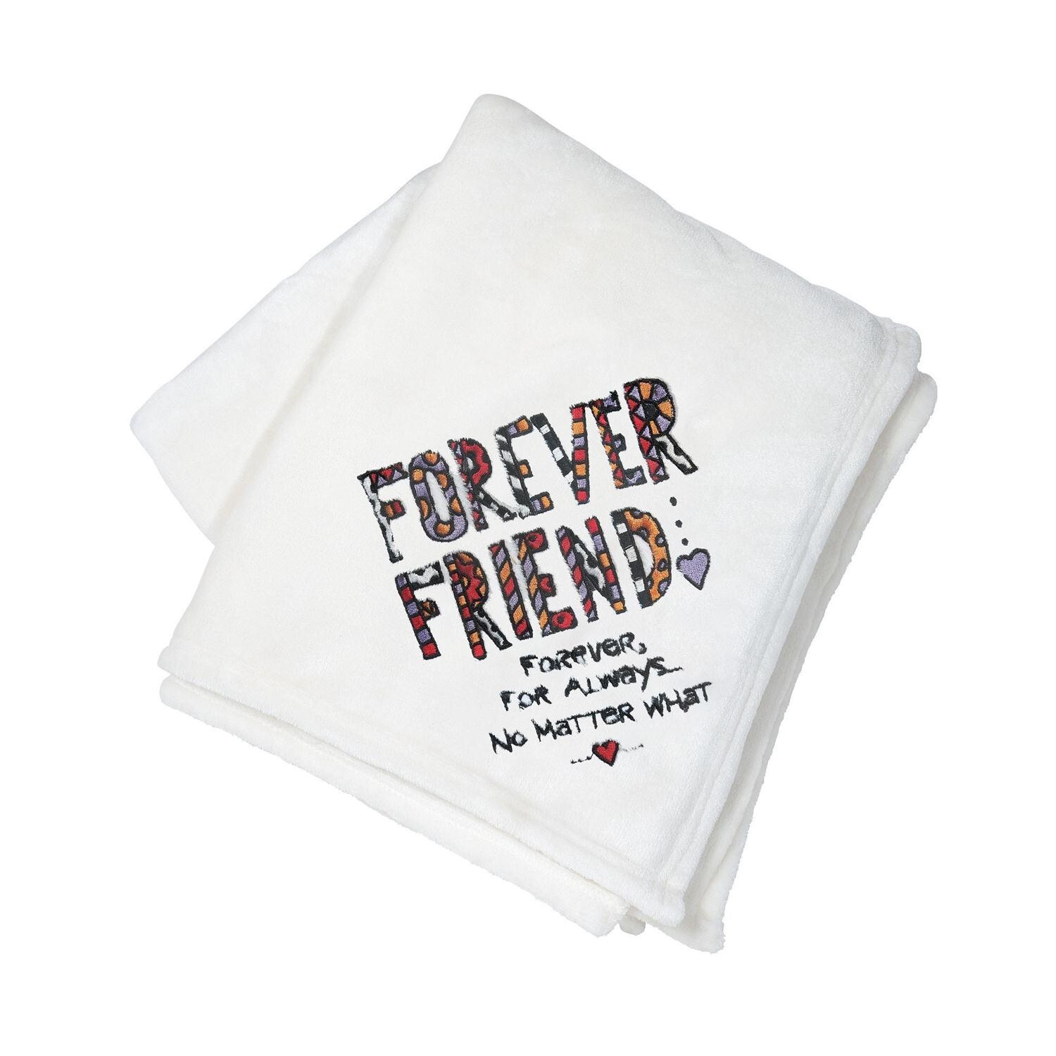 Forever Friend Forever, For Always No Matter What Throw Blanket 50" x 60" NWT gallery