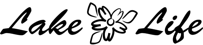Lake Life Flower Window Mirror Wall Decal Car Truck Boat Trailer Family Room Art gallery