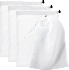 4 PCS Pool Vacuum Replacement Mesh Bag, Fine Mesh Filter Bags Pool Cleaner Bag S