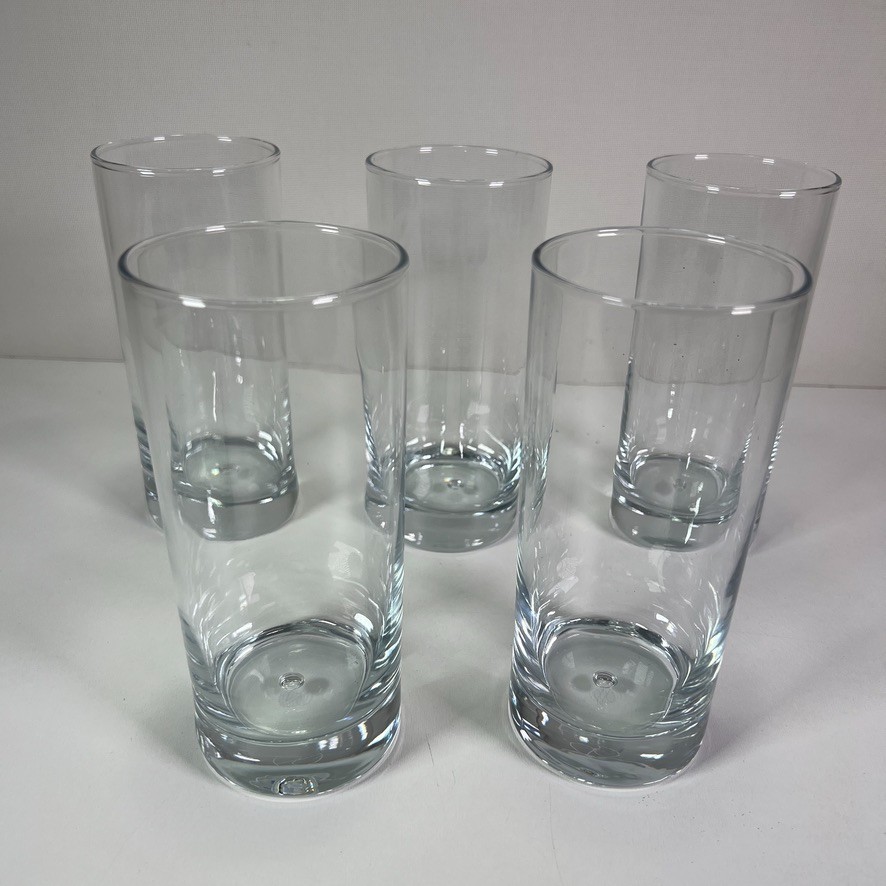 Rain Drop Heavy Weighted Bar Tall Cocktail Drink Glass Glasses NEW! Lot (5x) NEW gallery
