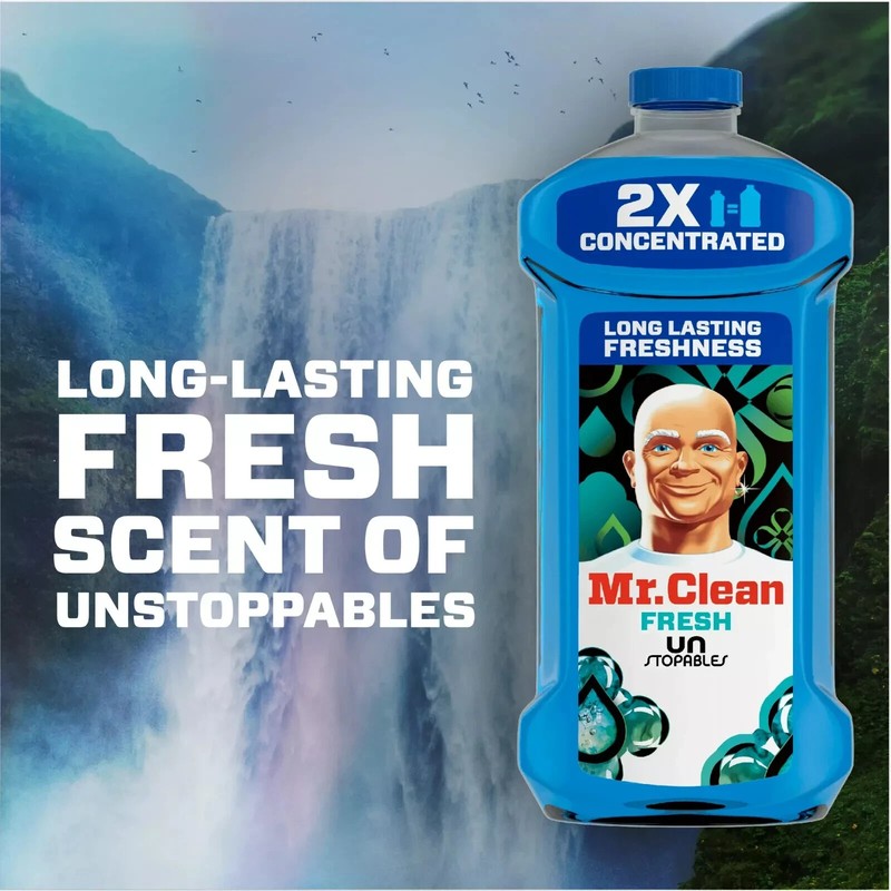 Mr. Clean 2X Concentrated Multi Surface Cleaner Unstopables Fresh Scent 41 oz. gallery