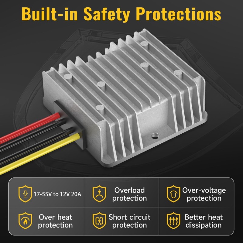 20V to 12V Step Down Converter Transformer Compatible with DeWalt 20V Battery gallery