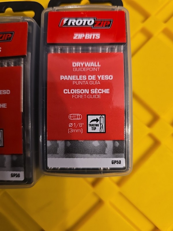 “2x” RotoZip GP50 Drywall Zip Bits - BRAND NEW 100 Total gallery