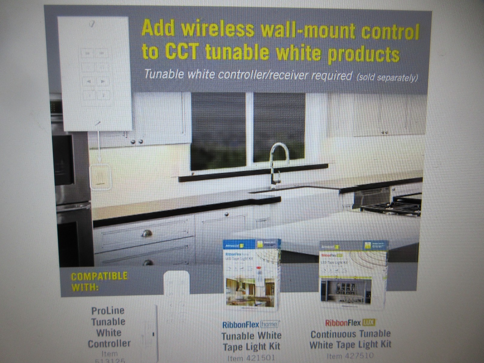 Armacost Lighting Wireless White Light Dimmer Switch for CCT Tunable White Light gallery
