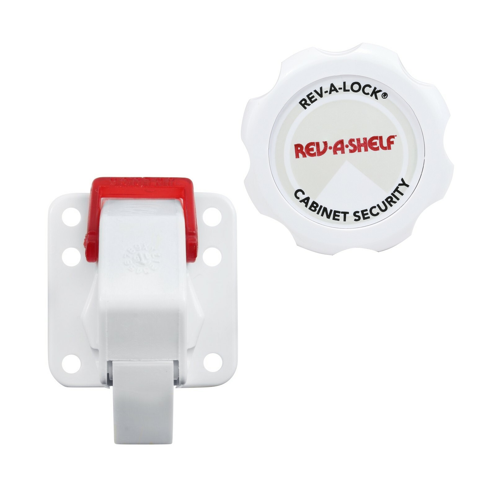 Rev-A-Lock Cabinet Door Security Safety Baby Kids Child Magnet Catch Latch W/key gallery