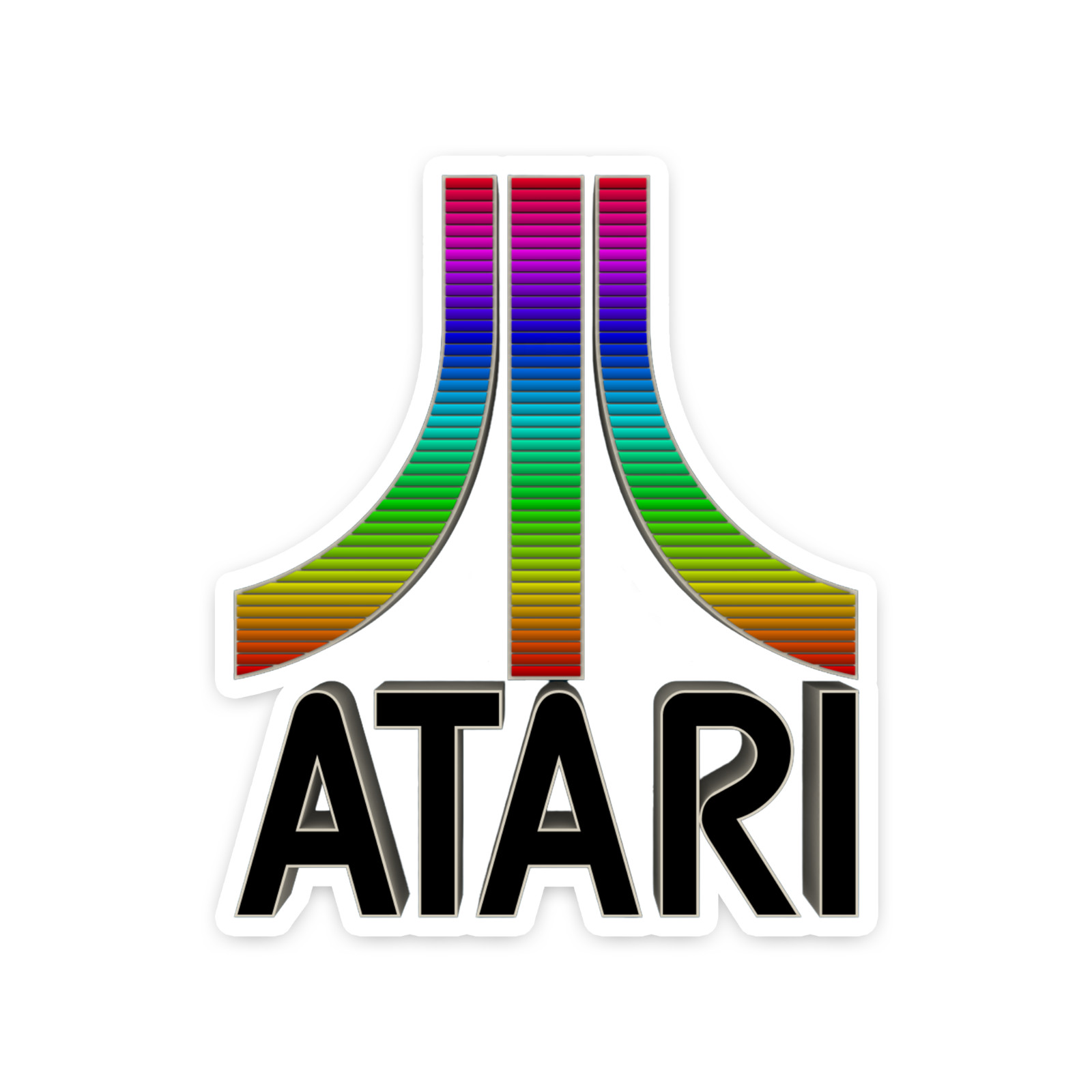 Retro Gaming Sticker 4 Inch Vinyl Decal Atari Game System gallery