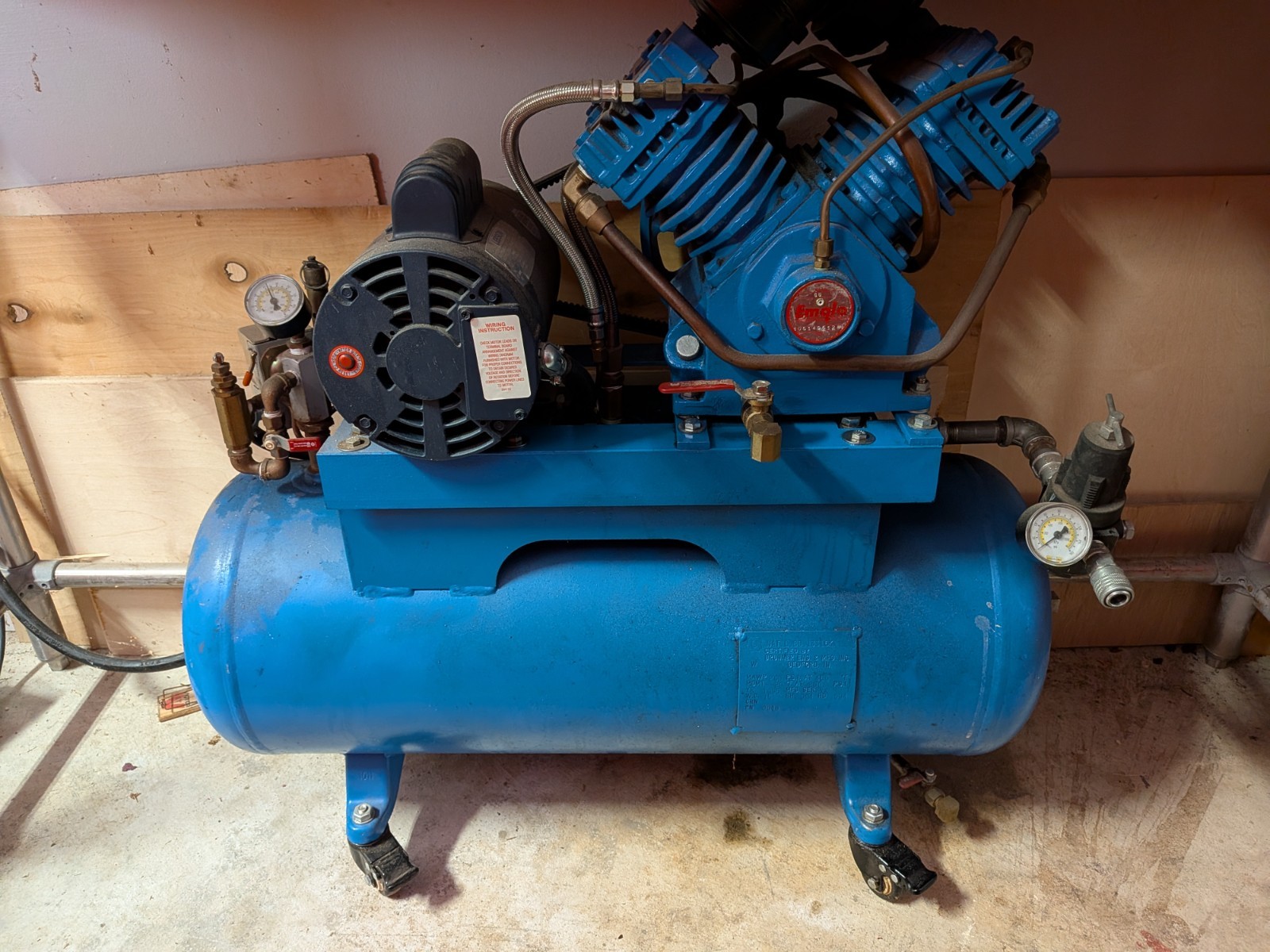Emglo/Jenny Two Stage Air Compressor Pump(GU) with gallery