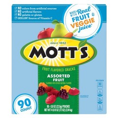 Mott’s Assorted Fruit Flavored Snacks, 0.8 oz., 90 pk. Fast shipping