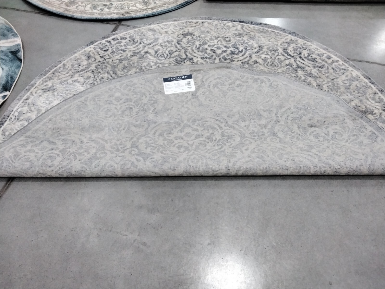 GREY / BLUE 8' X 8' Round Back Stain Rug, Reduced price 1172757076 BNT810G-8R gallery