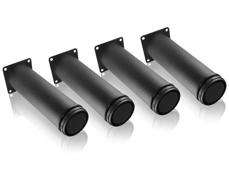 Seimneire 4pcs 8 Inch / 200mm Adjustable Furniture Legs, 8" / 200mm, Black gallery