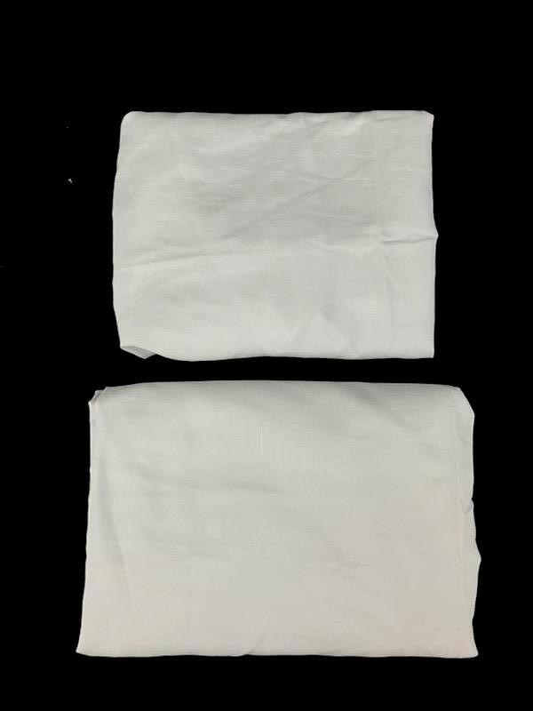 Set of 2 Registry Cotton Polyester Solid White King Size Pillowcases Cover Shams gallery