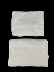 Set of 2 Registry Cotton Polyester Solid White King Size Pillowcases Cover Shams